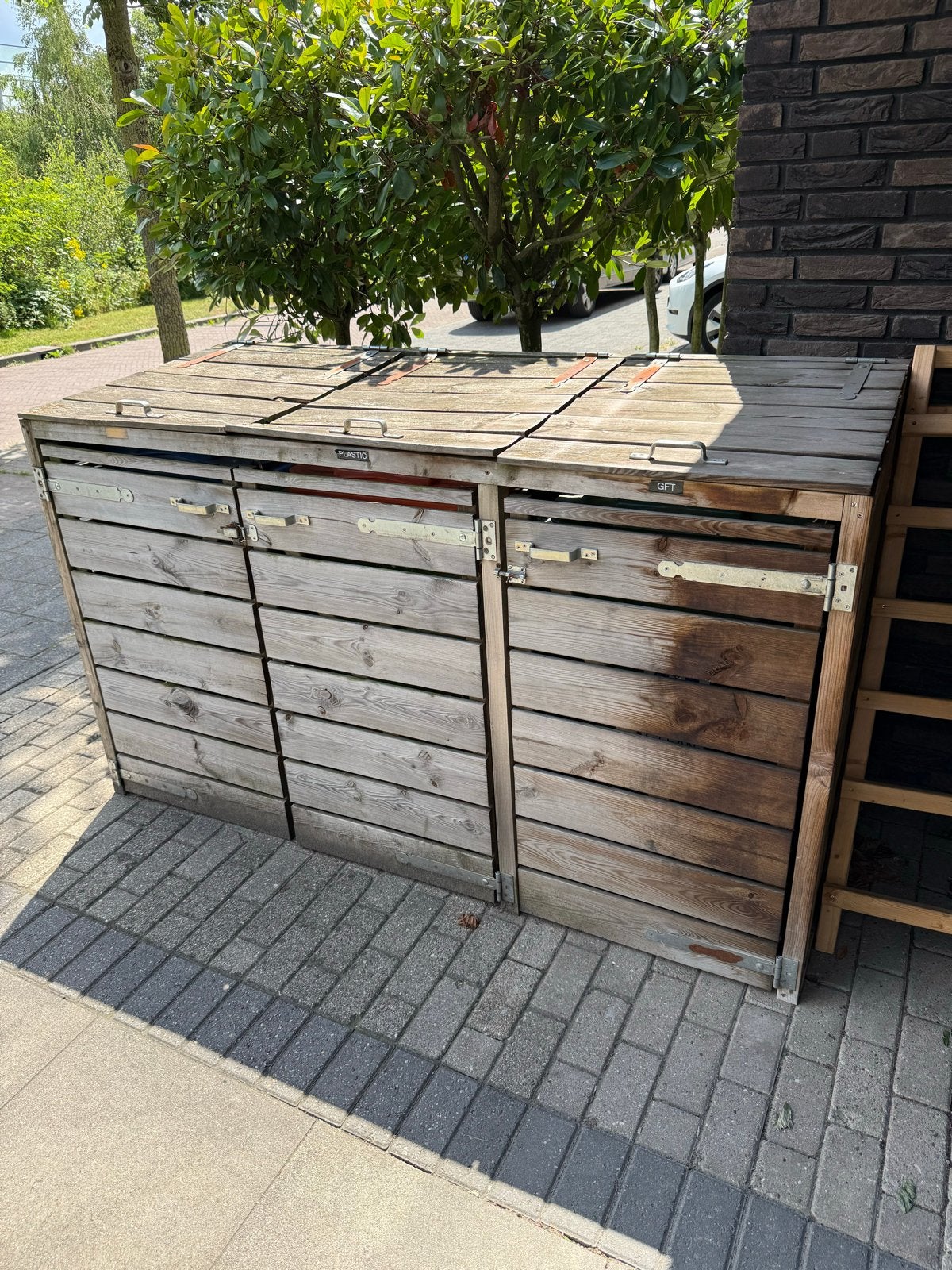Container ombouw (voor 3 containers), Ophalen, Gebruikt