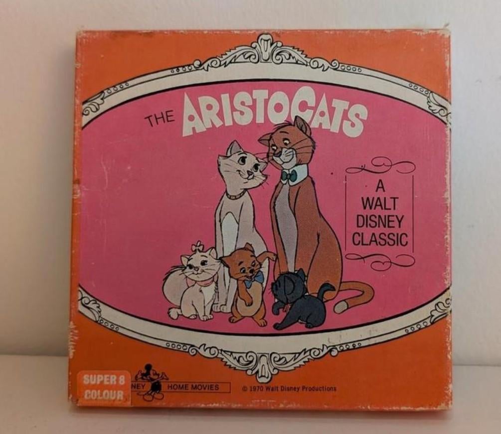 Disney cover Super 8-film van de Disney-film De Aristokatten, Verzamelen, Disney, Ophalen, Overige figuren, Gebruikt, Overige typen