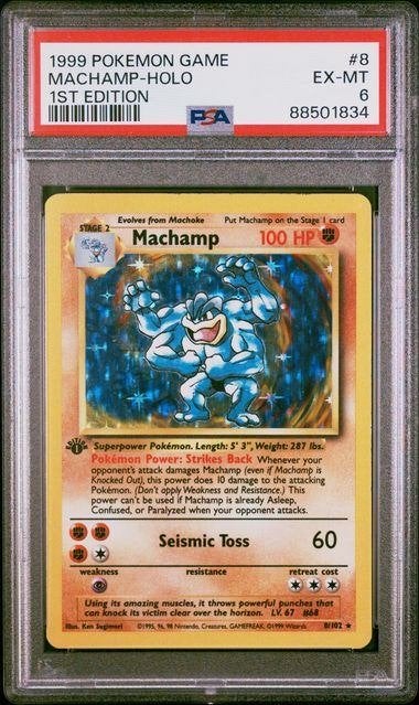 8/102 base machamp psa 6, Ophalen of Verzenden, Zo goed als nieuw