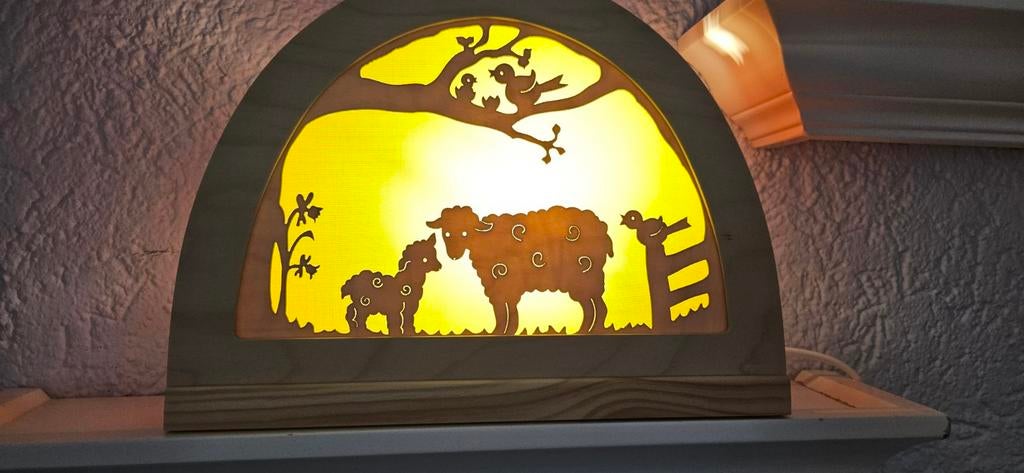 De Noest Silhouetlamp klein, met 5 silhouetten, Eén persoon