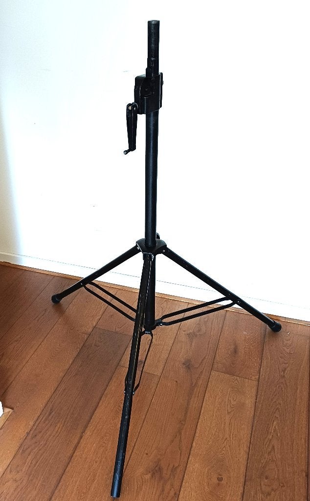WIND-UP LUIDSPREKER STATIEF Manfrotto, Ophalen of Verzenden, Gebruikt, Speaker