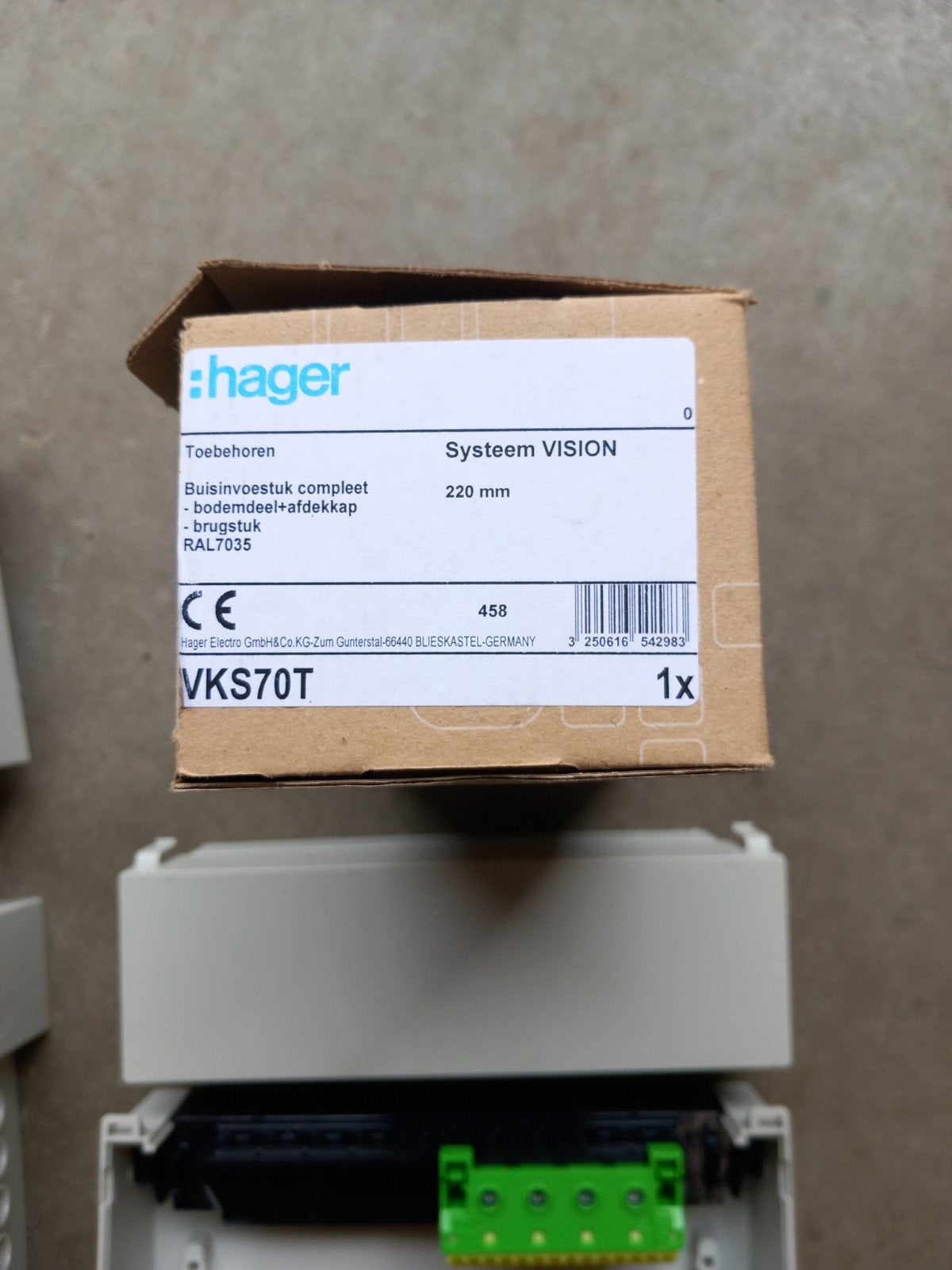Hager Groepenverdeler Systeem VISION VKS70T, Ophalen of Verzenden, Nieuw, Hager, Groepenkast