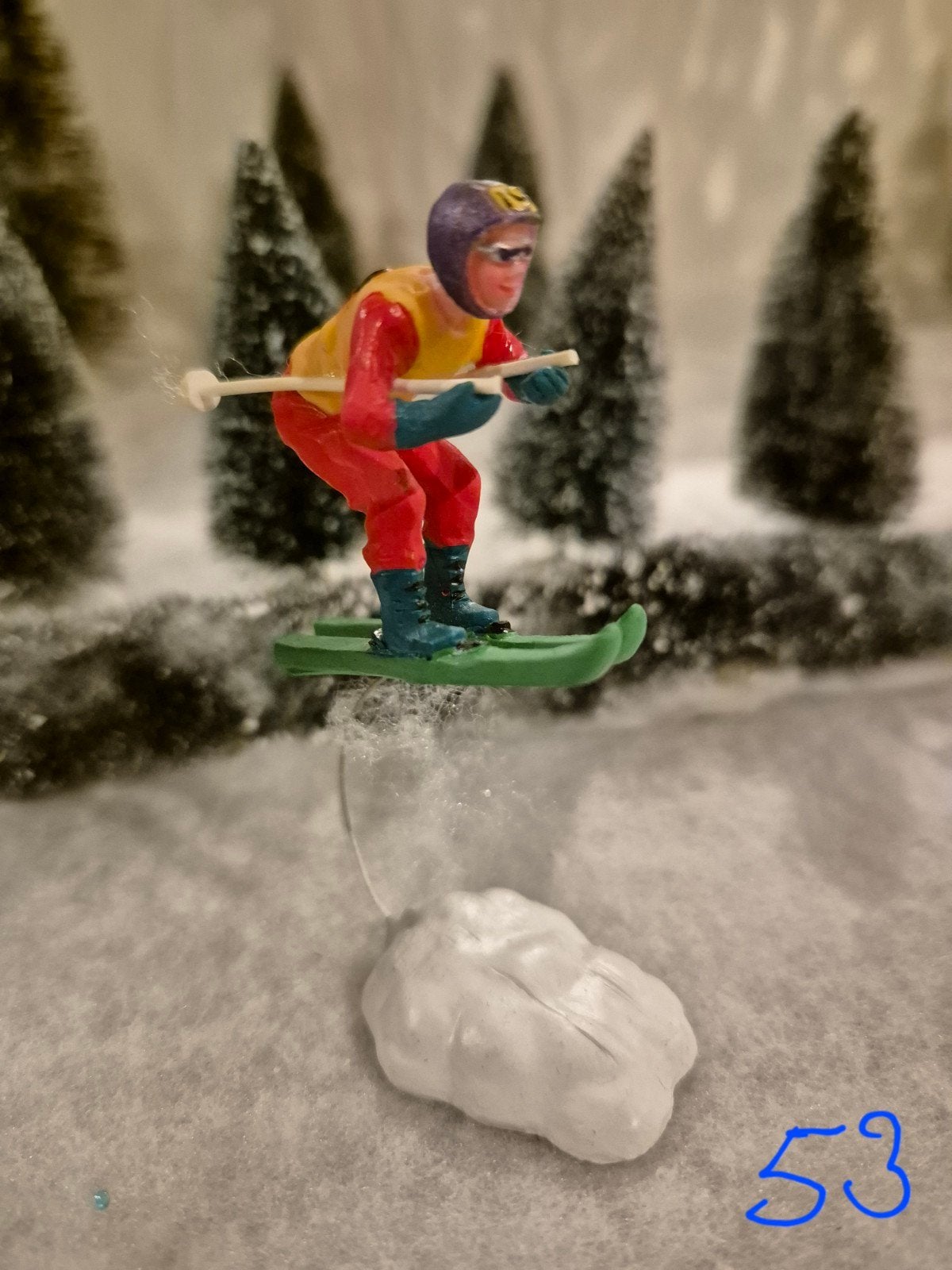 LEMAX springende skiër / Ski jumper, Ophalen of Verzenden, Zo goed als nieuw