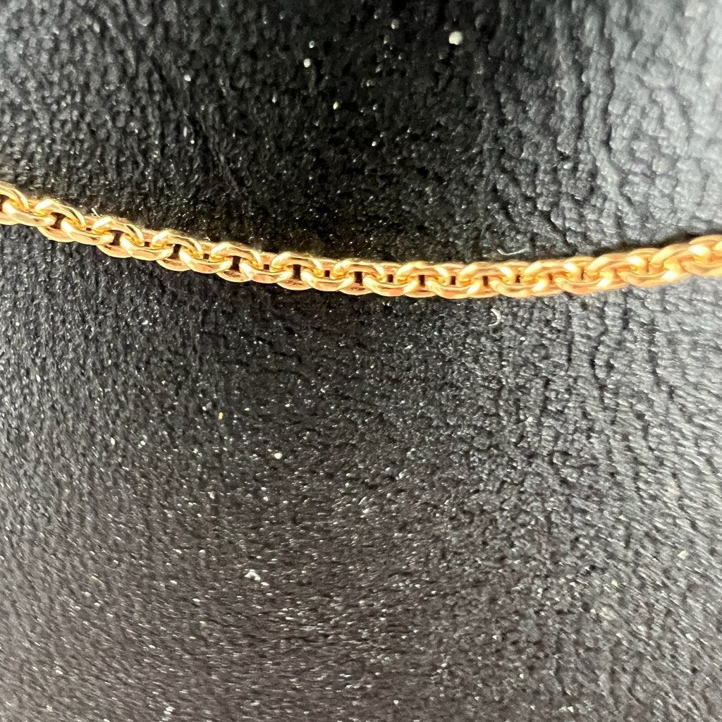 Gouden Ketting | 18k | 2,22g | ankerschakel | 40cm | 2, Ophalen of Verzenden, Gebruikt, Goud, Goud
