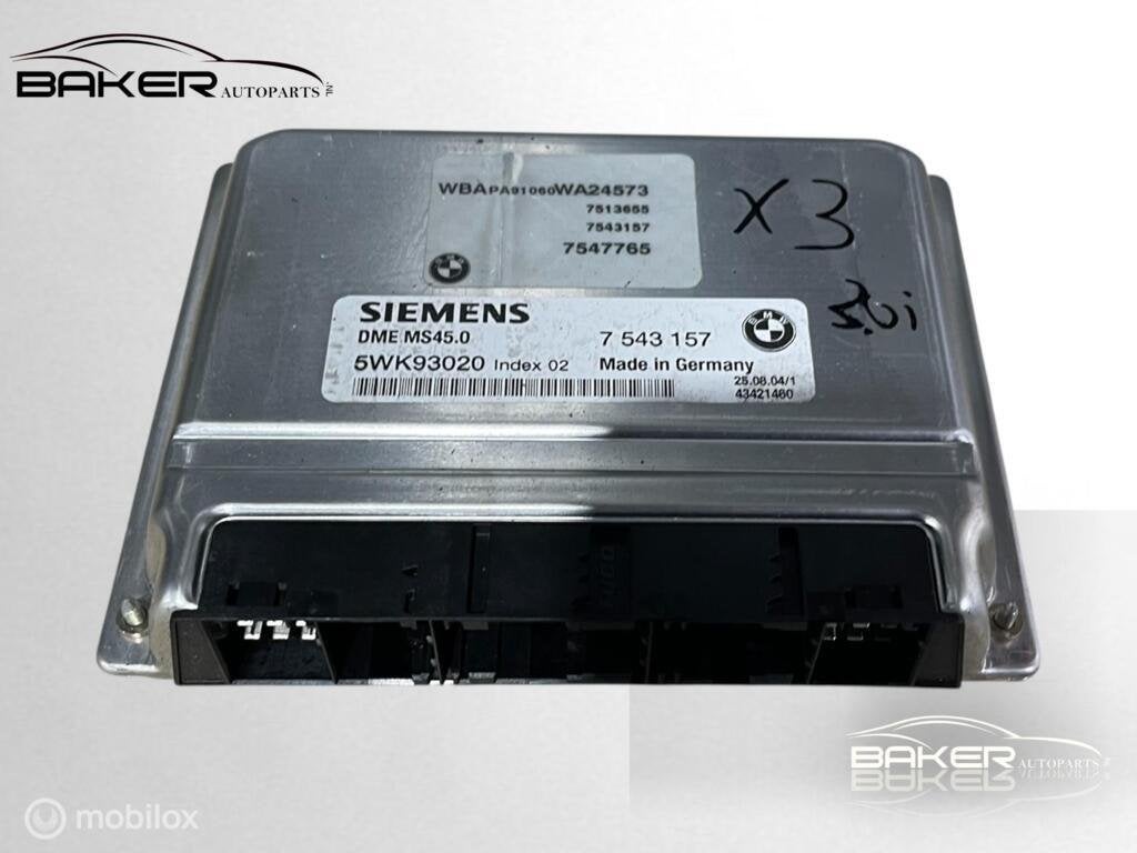 Computer motormanagement 306s3 BMW X3 E83 3.0i ('04-'06), Gebruikt, Ophalen of Verzenden, BMW, BMW