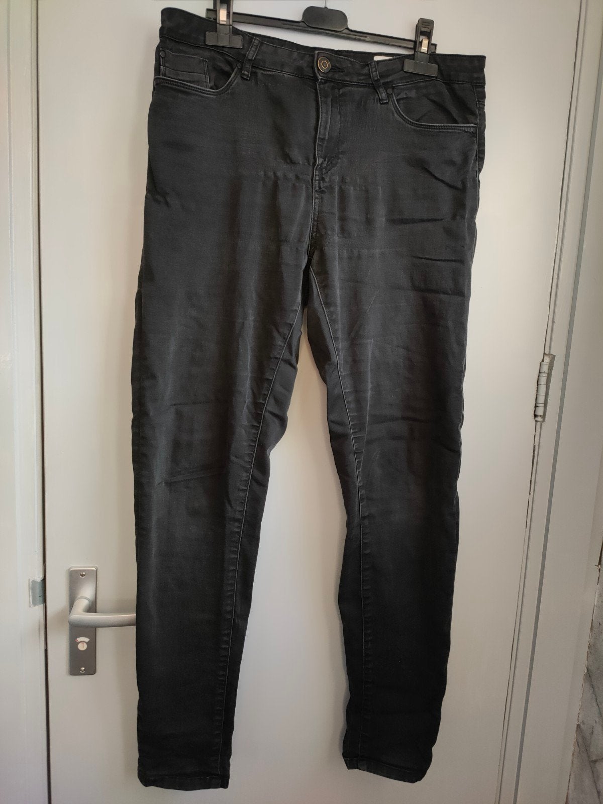 Super skinny jeans Heidi Klum x Esmara, maat 44, Ophalen of Verzenden, Heidi klum, W33 - W36 (confectie 42/44), Grijs
