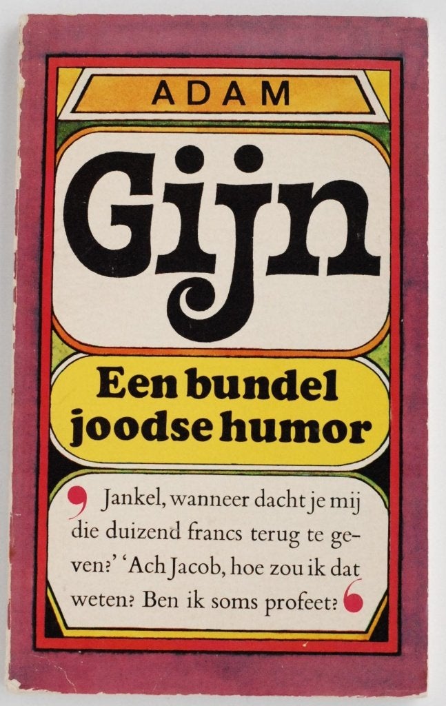 Gijn: Een bundel joodse humor - De Arbeiderspers jaren 60, Boeken, Verzenden, Anekdotes en Observaties, Adam, Zo goed als nieuw