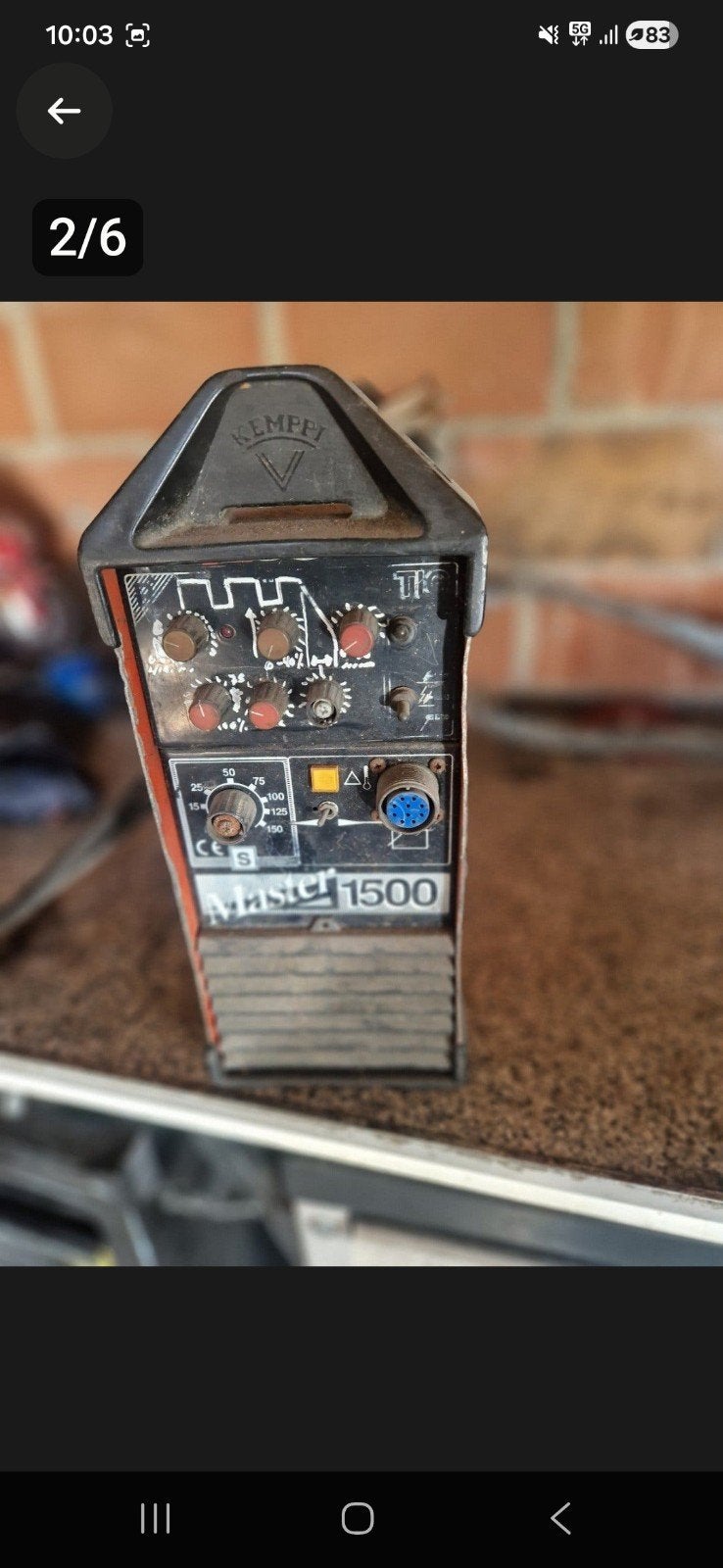 kemppi 1500 master 230v  tig/mma, Doe-het-zelf en Verbouw, Ophalen, Gebruikt, 150 tot 250 ampère, Tig