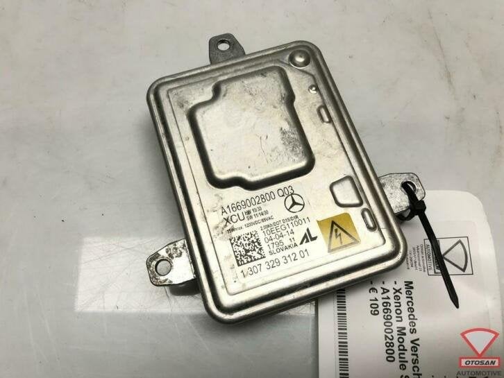 mercedes a b c e s cla xenon module starter a1669002800 222, Gebruikt, Mercedes-Benz AG, Mercedes-Benz, Ophalen of Verzenden