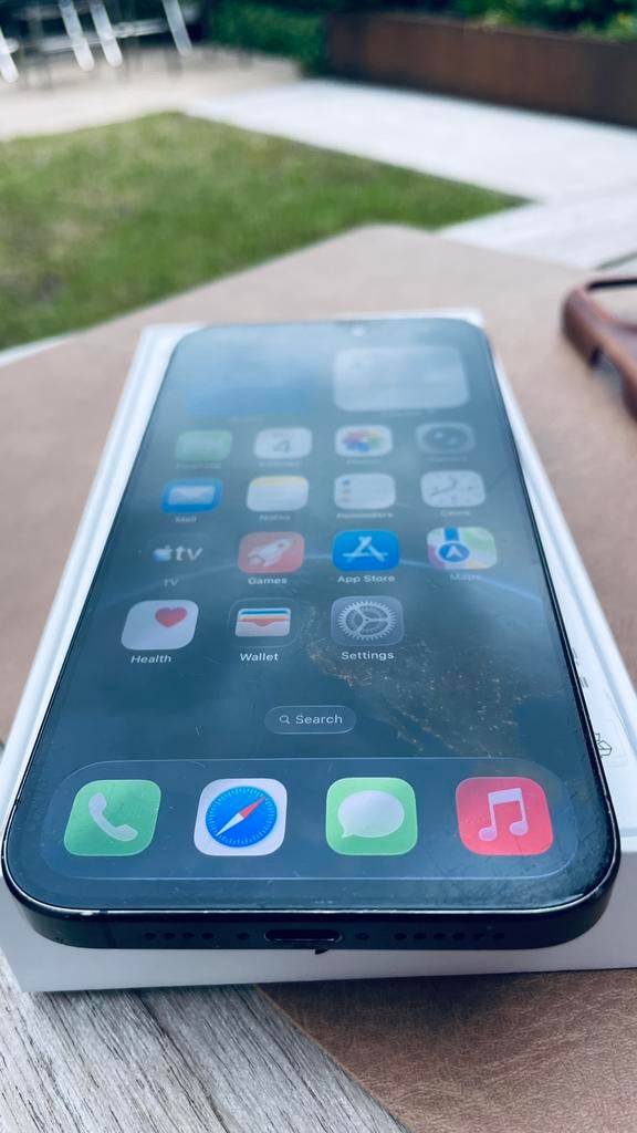 iPhone 15 Pro Max 256GB Gebruikt Werkt Perfect Met Doos, Ophalen, Zwart, 256 GB, IPhone 15 Pro Max