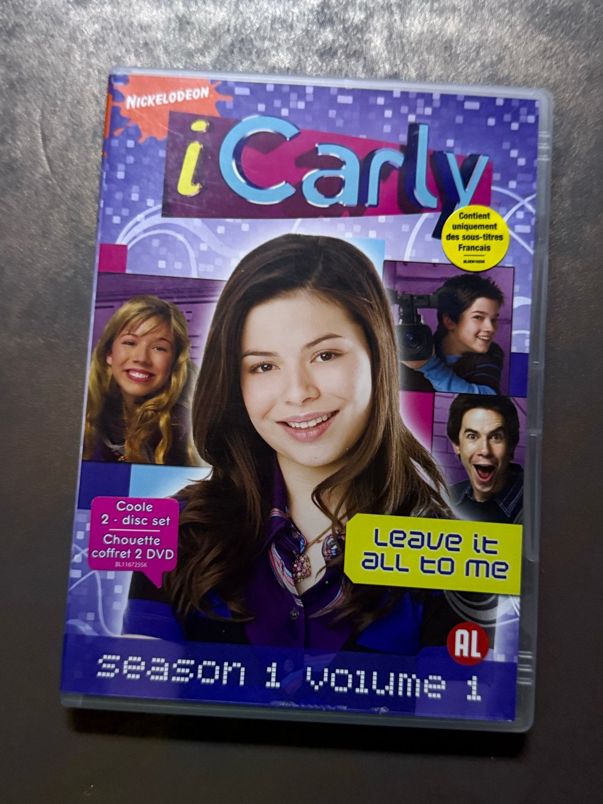 iCarly Seizoen 1 Volume 1 DVD - Nickelodeon (2-disc set), Cd's en Dvd's, Gebruikt, Frans, Seizoen 1, Alle leeftijden