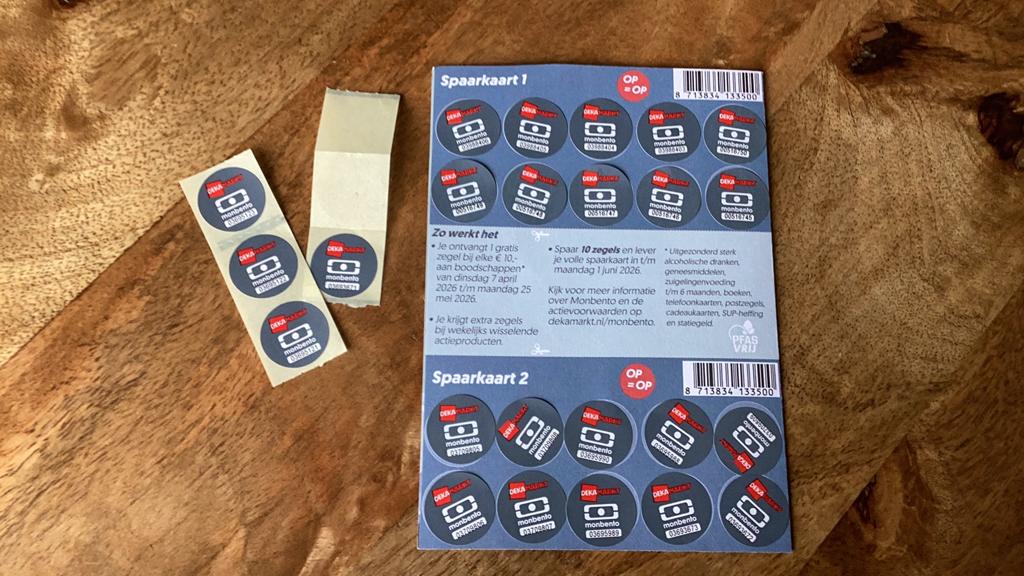 2 volle spaarkaarten DekaMarkt Monbento zegels, Verzamelen, Supermarktacties, Dekamarkt, Ophalen of Verzenden