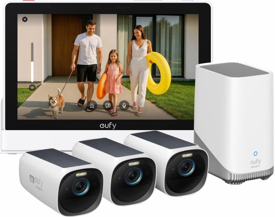 EufyCam 3 3-Pack + Smart Display E10 & Eufy Home Alarm, Audio, Tv en Foto, Ophalen of Verzenden, Zo goed als nieuw