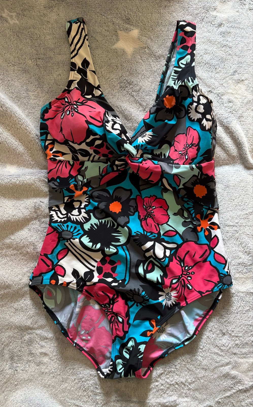 Greatlooks Bloemen Badpak Maat 46, Kleding | Dames, Badmode en Zwemkleding, Zo goed als nieuw, Badpak, Meerkleurig, Ophalen of Verzenden