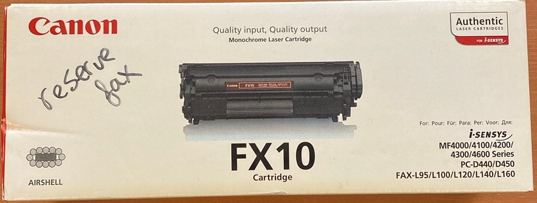 Te koop Canon toner FX10, Ophalen of Verzenden, Zo goed als nieuw, Toner