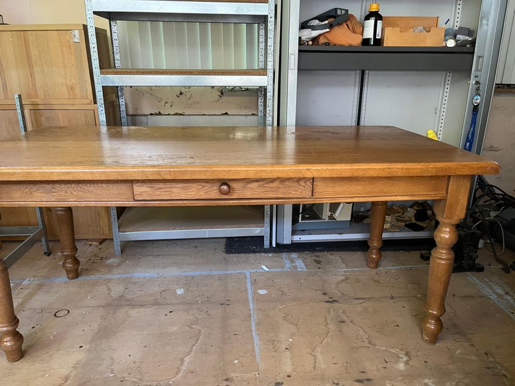 Licht eiken tafel, Antiek en Kunst, Antiek | Meubels | Tafels, Ophalen