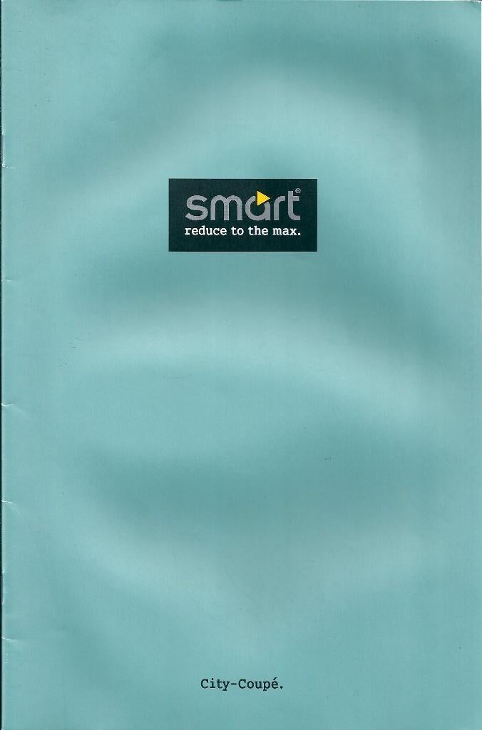 Brochure Smart City-Coupe 1998, Ophalen of Verzenden, Gelezen, Overige merken