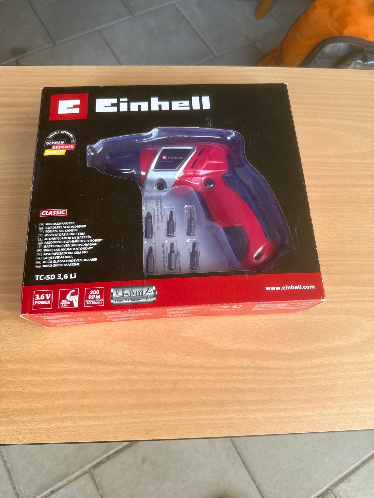 Einhell Classic TC-SD 3,6 Li Accuschroevendraaier, Ophalen of Verzenden, Nieuw, Schroevendraaier