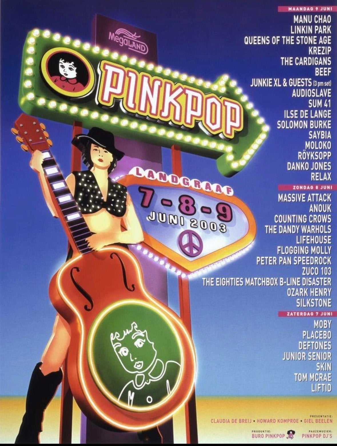 Gezocht: Pinkpop poster 2003, Ophalen of Verzenden, A1 t/m A3