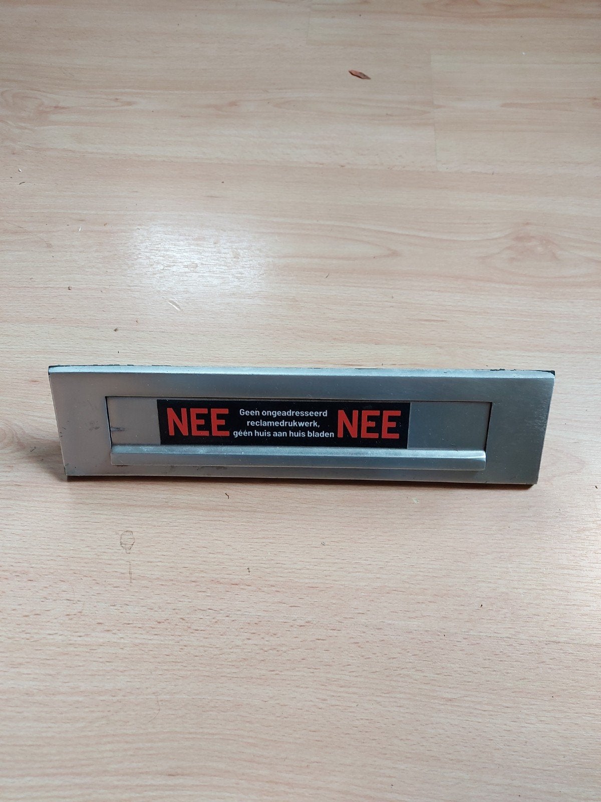 Brievenbus briefplaat aluminium, Ophalen of Verzenden, Gebruikt, Aluminium, Brievenbusklep