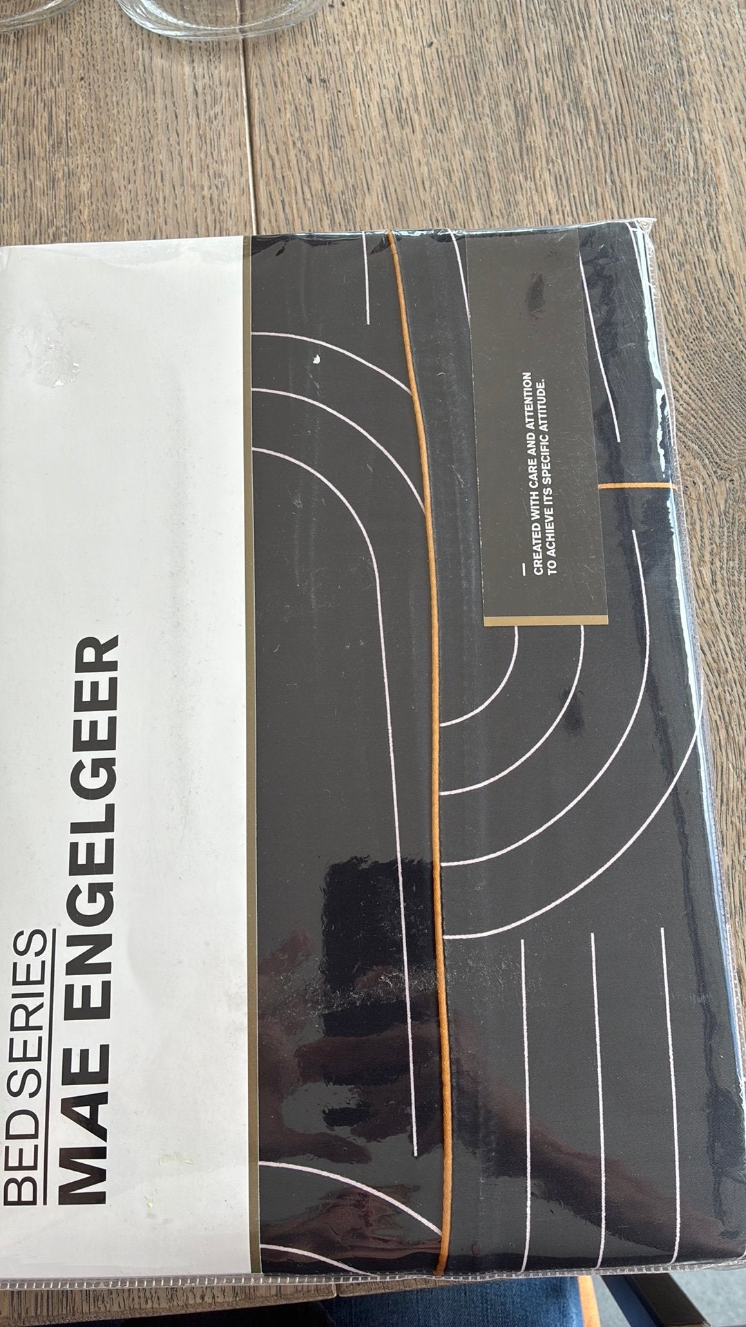 MAE ENGELGEER Capsul Black Dekbedhoes 140x200/220, Eenpersoons, Zwart, Dekbedovertrek, Nieuw