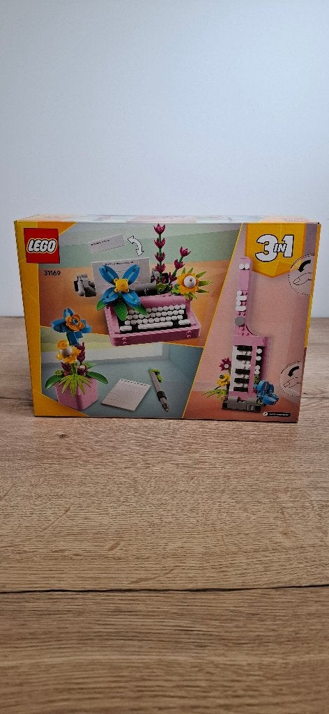 LEGO Creator 3in1 31169 Retro Schrijfmachine met Bloemen, Lego, Lego, Onbekend, Nieuw