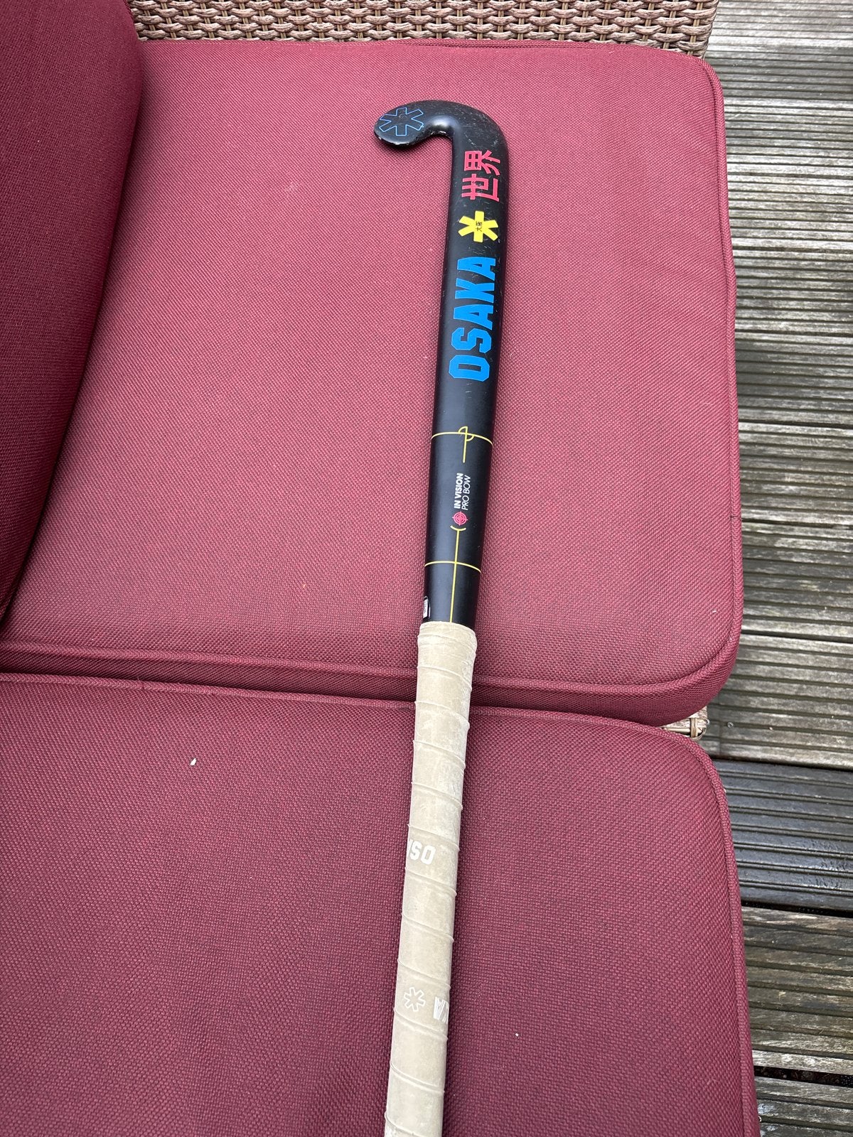 Osaka Vision Pro Bow zaal Hockeystick 36.5 inch, Ophalen of Verzenden, Gebruikt, Stick