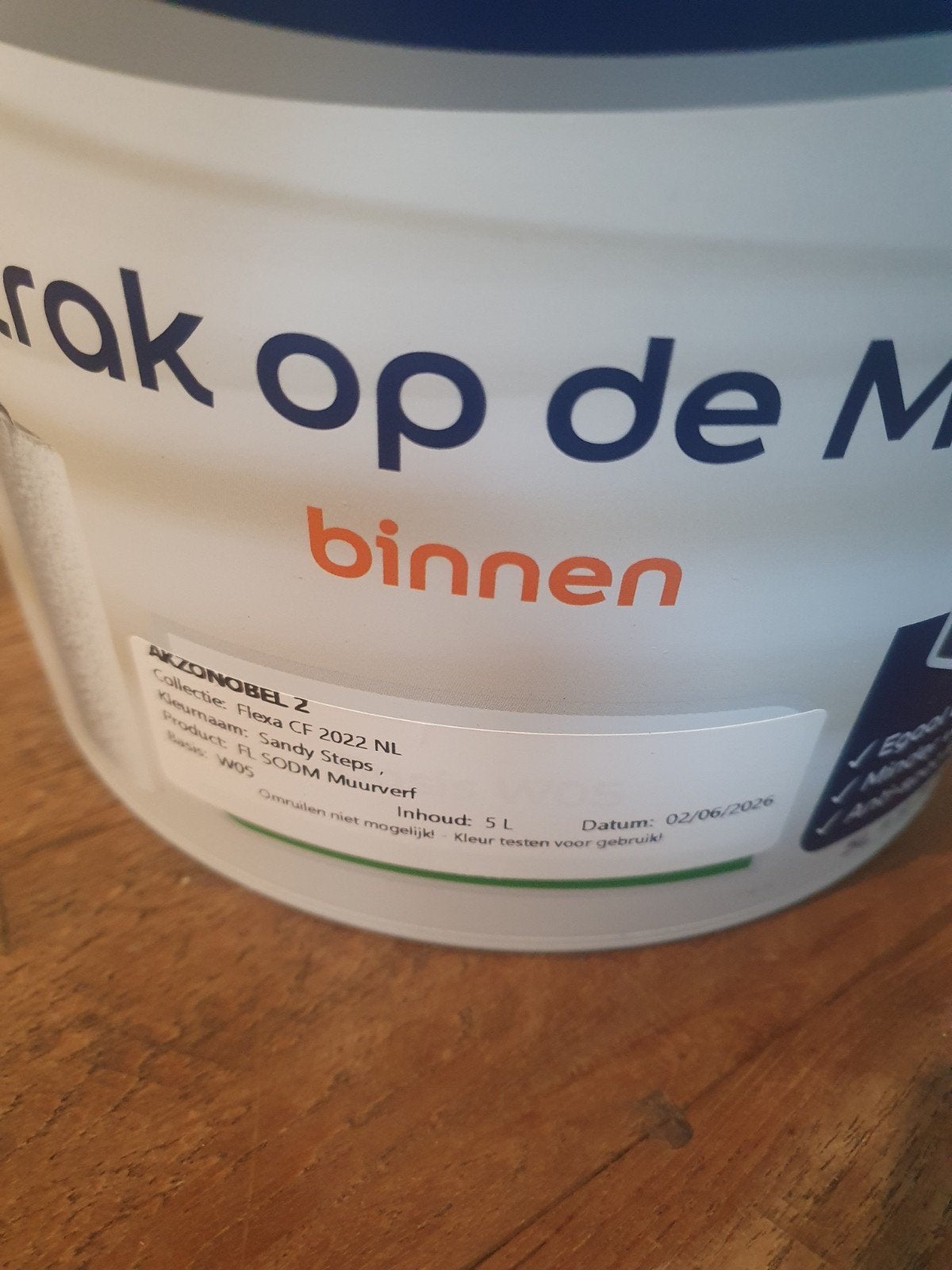 Flexa Strak op de Muur Binnen - Sandy Steps 5L, Beige, Nieuw, Ophalen of Verzenden, Verf
