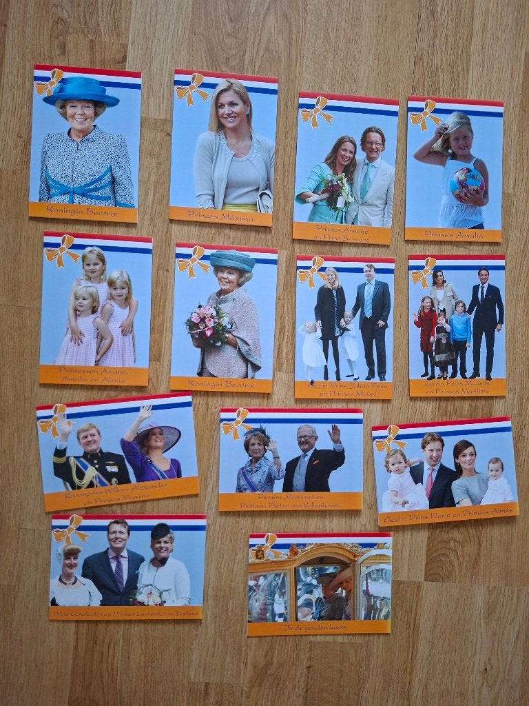 Maxima beatrix koninklijke familie, Verzenden, Gebruikt, Buitenland, Kaart, Foto of Prent