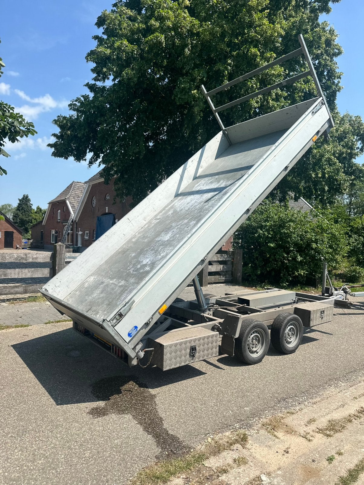 Henra driezijdige elektrische kipper tandemasser !!!, Ophalen of Verzenden, Zo goed als nieuw