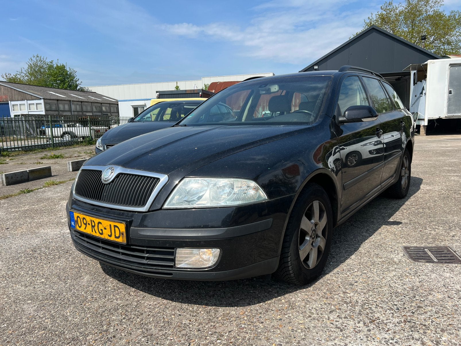 Skoda Octavia Combi 1.9 TDI 77KW DSG 2005 Zwart, Auto's, Skoda, Stof, 4 cilinders, Zwart, Origineel Nederlands