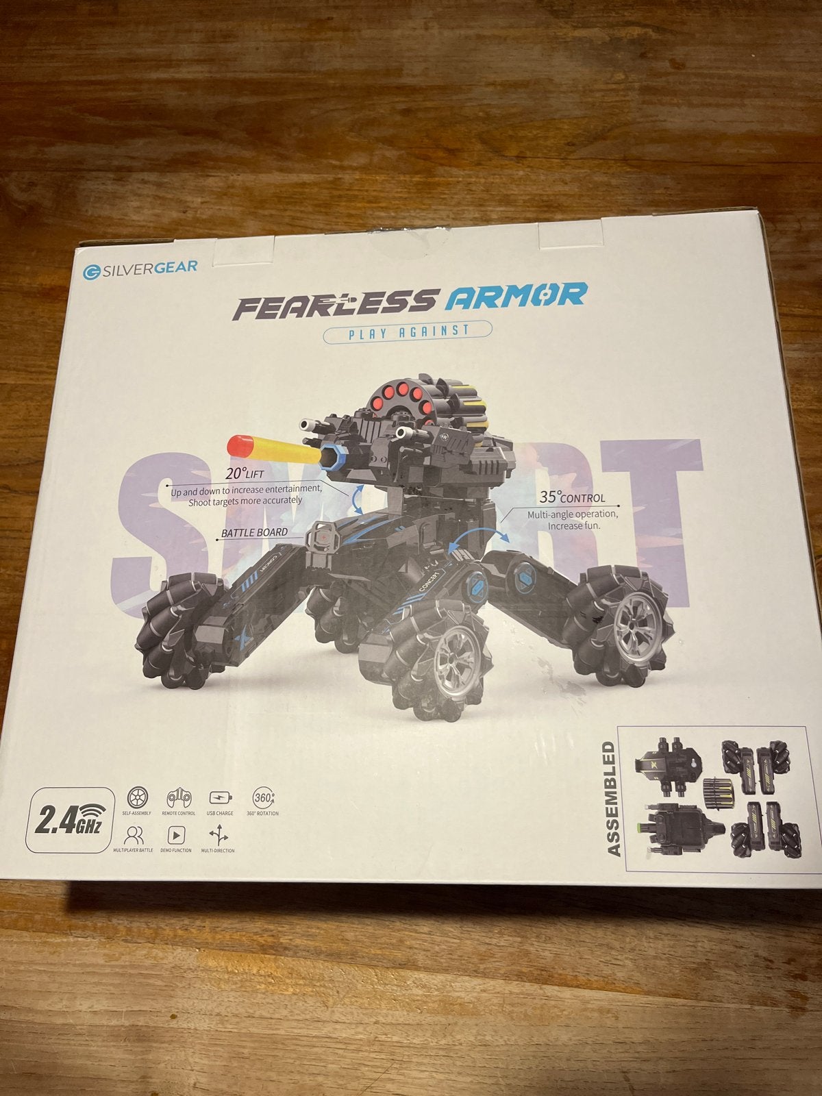 Silvergear Fearless Armor RC Tank met afstandsbediening, Ophalen of Verzenden, Zo goed als nieuw, Ontdekken, Met geluid