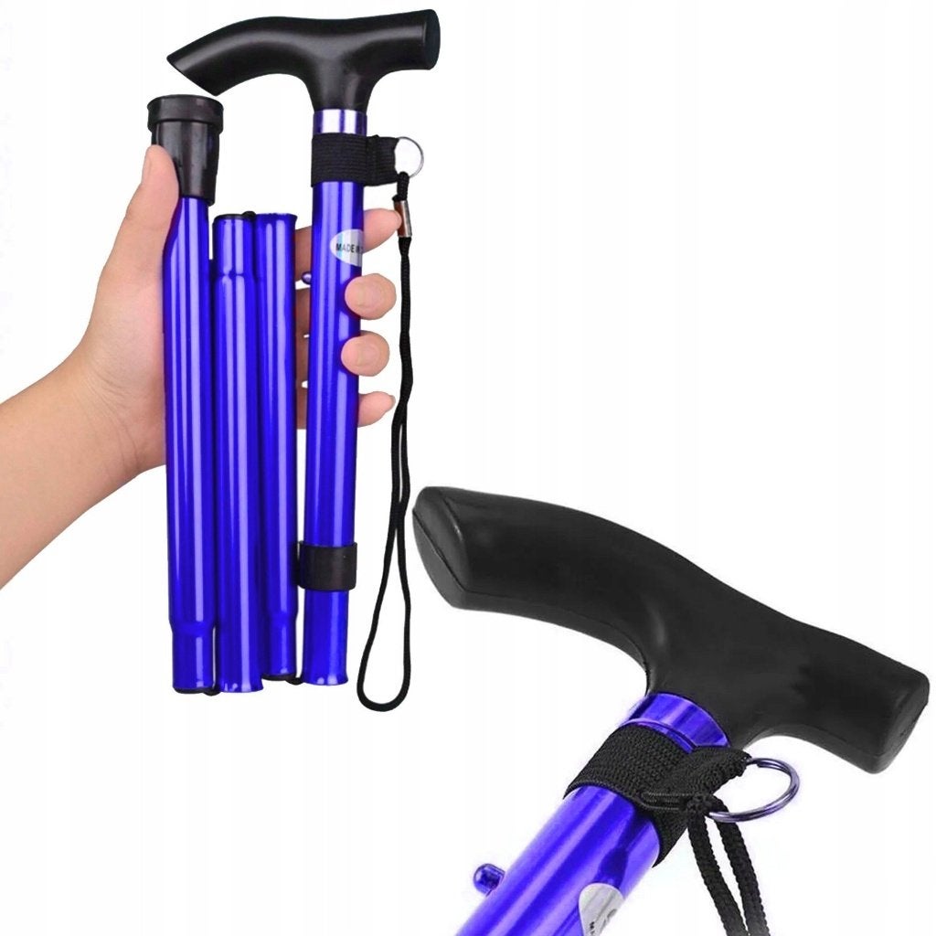 Wandelstok Opvouwbaar - Blauw, Diversen, 6717LN, Loophulp@outlook.com, Verzenden, LoopHulp
