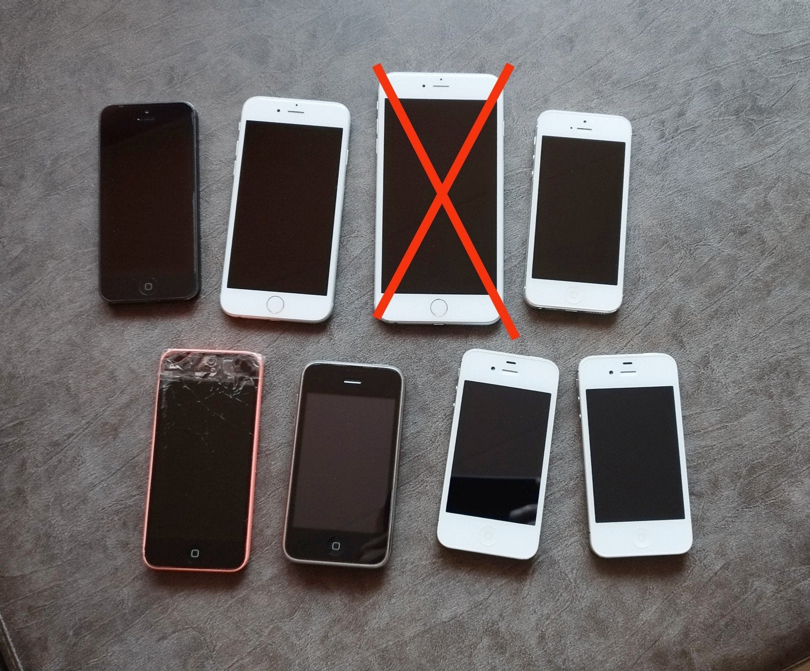 Partij diverse iPhones - ideaal voor onderdelen of reparatie, Telecommunicatie, Mobiele telefoons | Apple iPhone, Gebruikt, Wit