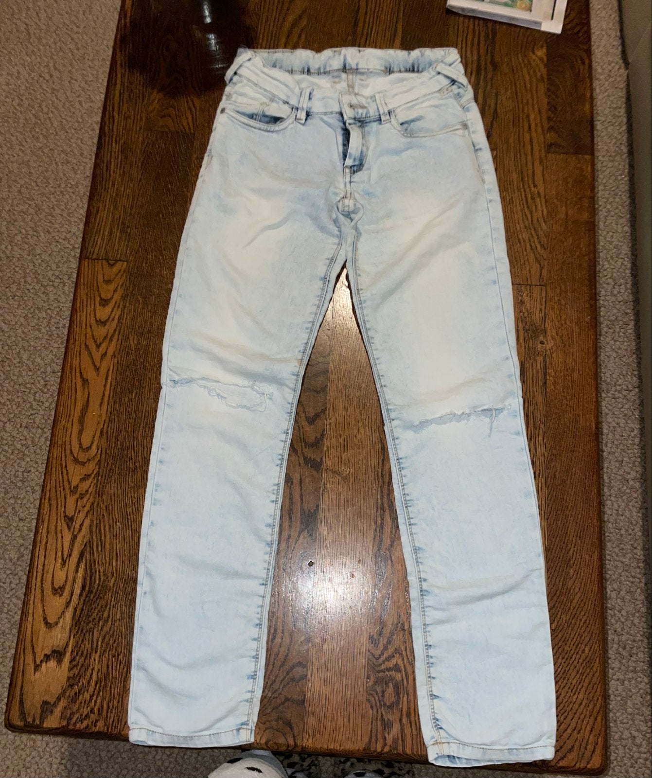Blue Pepper Industries Slim-Fit Jeans - Acid Wash XS, Ophalen of Verzenden, Zo goed als nieuw, Blauw, W27 (confectie 34) of kleiner