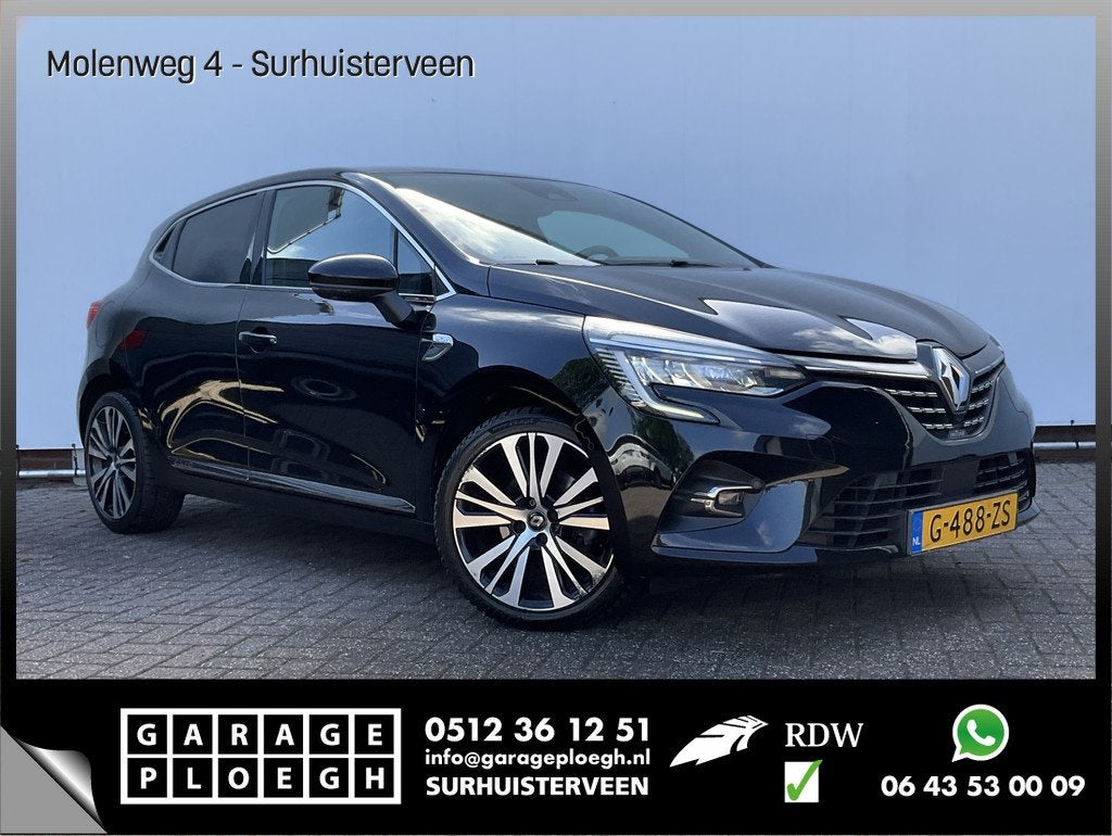 Renault Clio 1.3 TCe Initiale Paris Automaat Leer Adapt.Crui, Auto's, Renault, Gebruikt, 4 cilinders, 1133 kg, Bedrijf