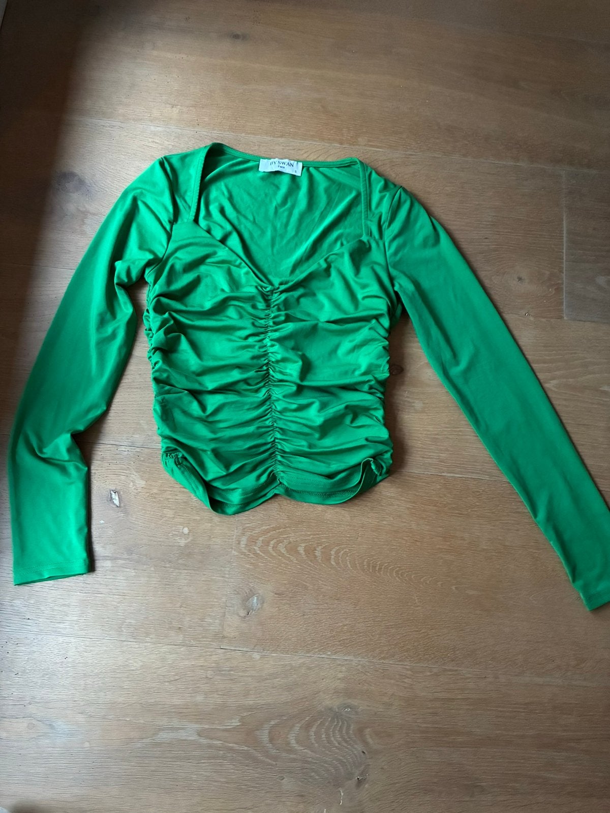 Mooie top longsleeve groen BY SWAN maat S, Maat 38/40 (M), Ophalen of Verzenden, Zo goed als nieuw, Lange mouw