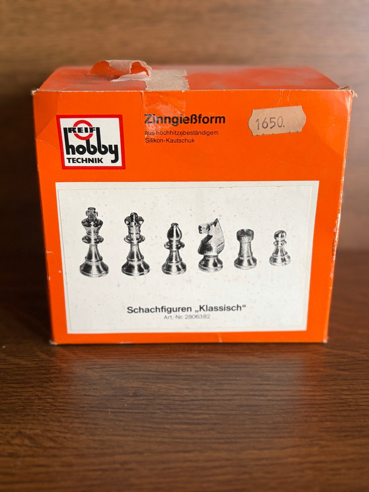 Reifi Hobby Technik silicone gietvorm schaakstukken compleet, Oranje, Overige thema's, Ophalen of Verzenden, Zo goed als nieuw