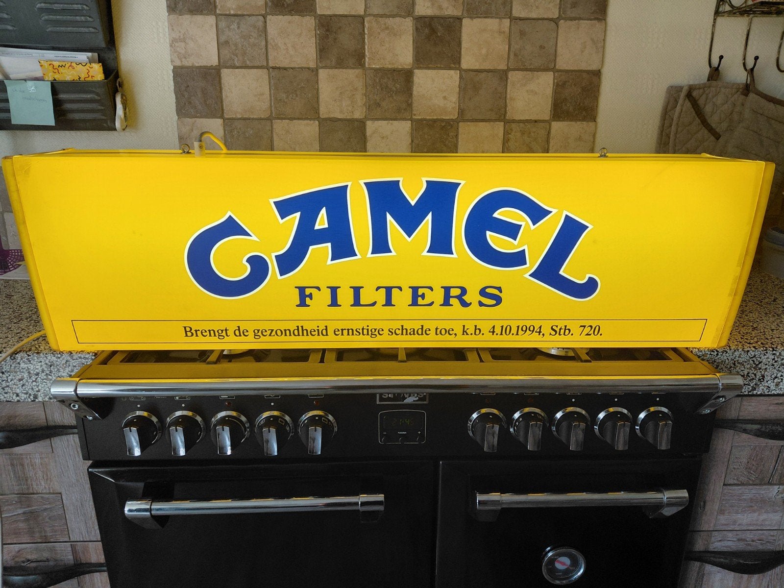 mooi nieuw retro camel met verlichting bord, Ophalen, Zo goed als nieuw, Reclamebord