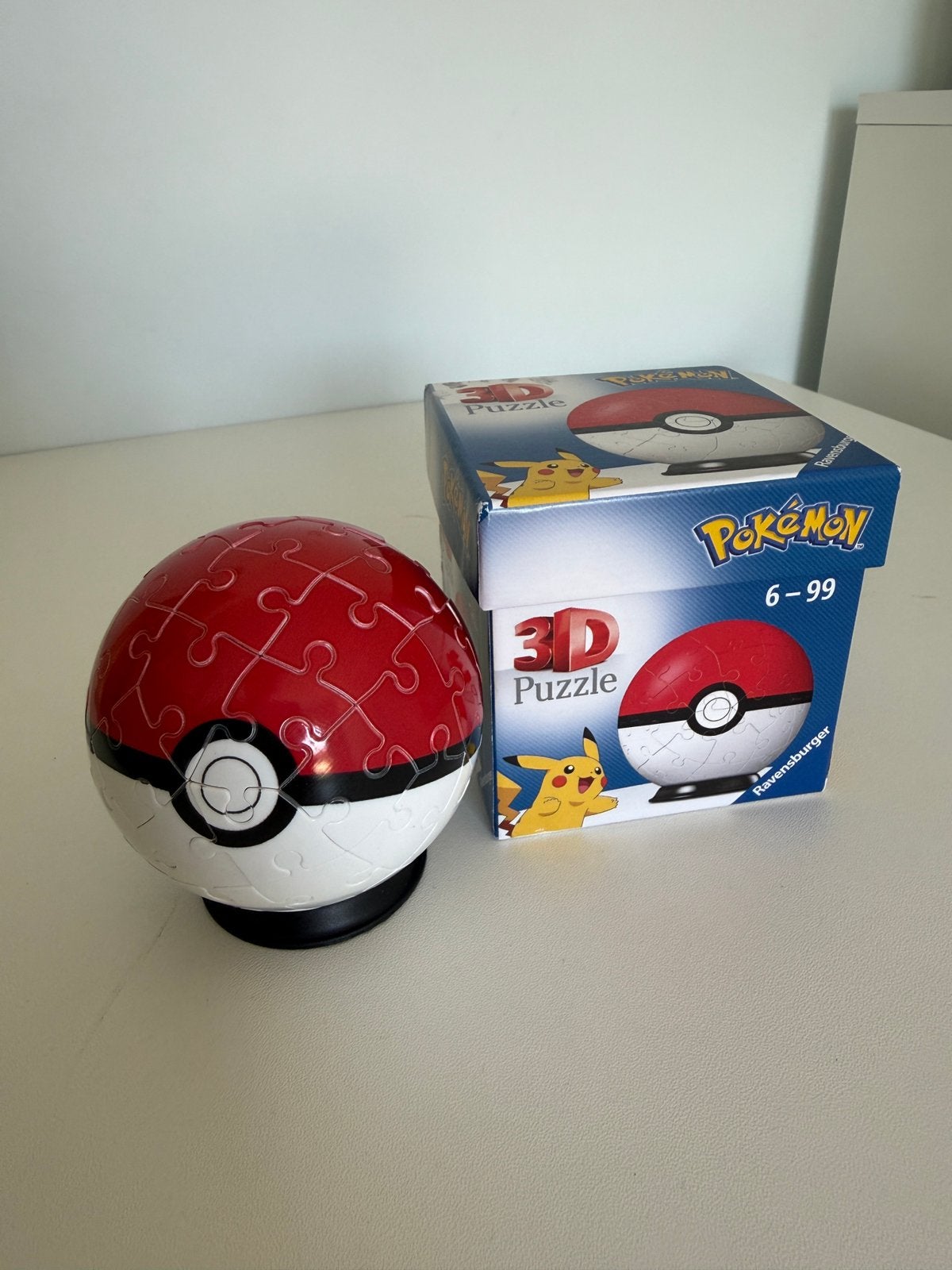 Pokebal 3d puzzel, Ophalen of Verzenden, Minder dan 500 stukjes, Zo goed als nieuw, Rubik's of 3D-puzzel