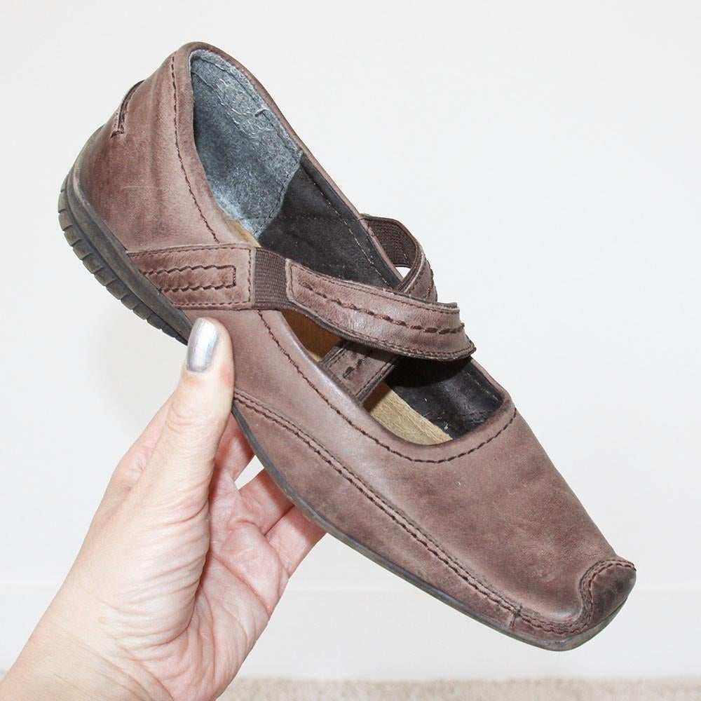Mooie Bruin Leren Enrico Rossi Schoenen s2 (Maat 38) € 20,-, Kleding | Dames, Schoenen, Bruin, Enrico Rossi, Instappers, Ophalen of Verzenden