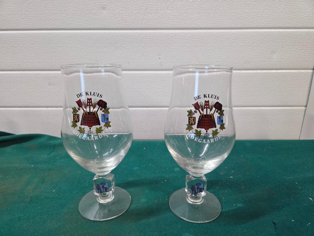 bierglazen hoegaarden de kluis, Verzamelen, Ophalen of Verzenden, 'T Olde Gre-j, Info@toldegrej.nl, Endepoelstraat 20f Didam