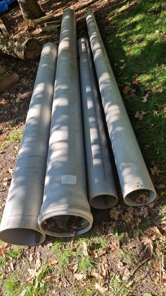 Zware PVC buizen, Ophalen, Gebruikt, Pvc, 2 tot 4 meter
