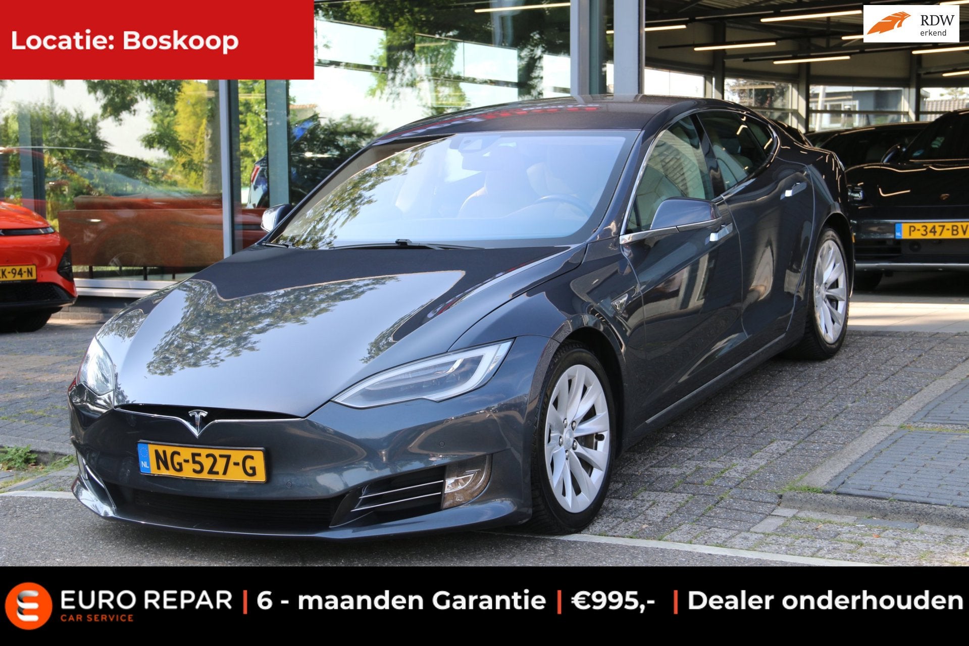 Tesla Model S 60 Base FREE SUPERCHARGE, Auto's, Tesla, Dealer onderhouden, Achterwielaandrijving, Gebruikt, 442 km