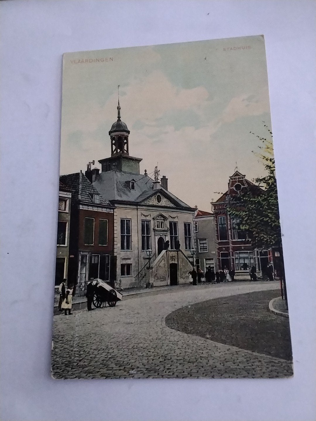 Oude Ansichtkaart Vlaardingen Stadhuis -, Ophalen of Verzenden, Voor 1920, Ongelopen, Zuid-Holland