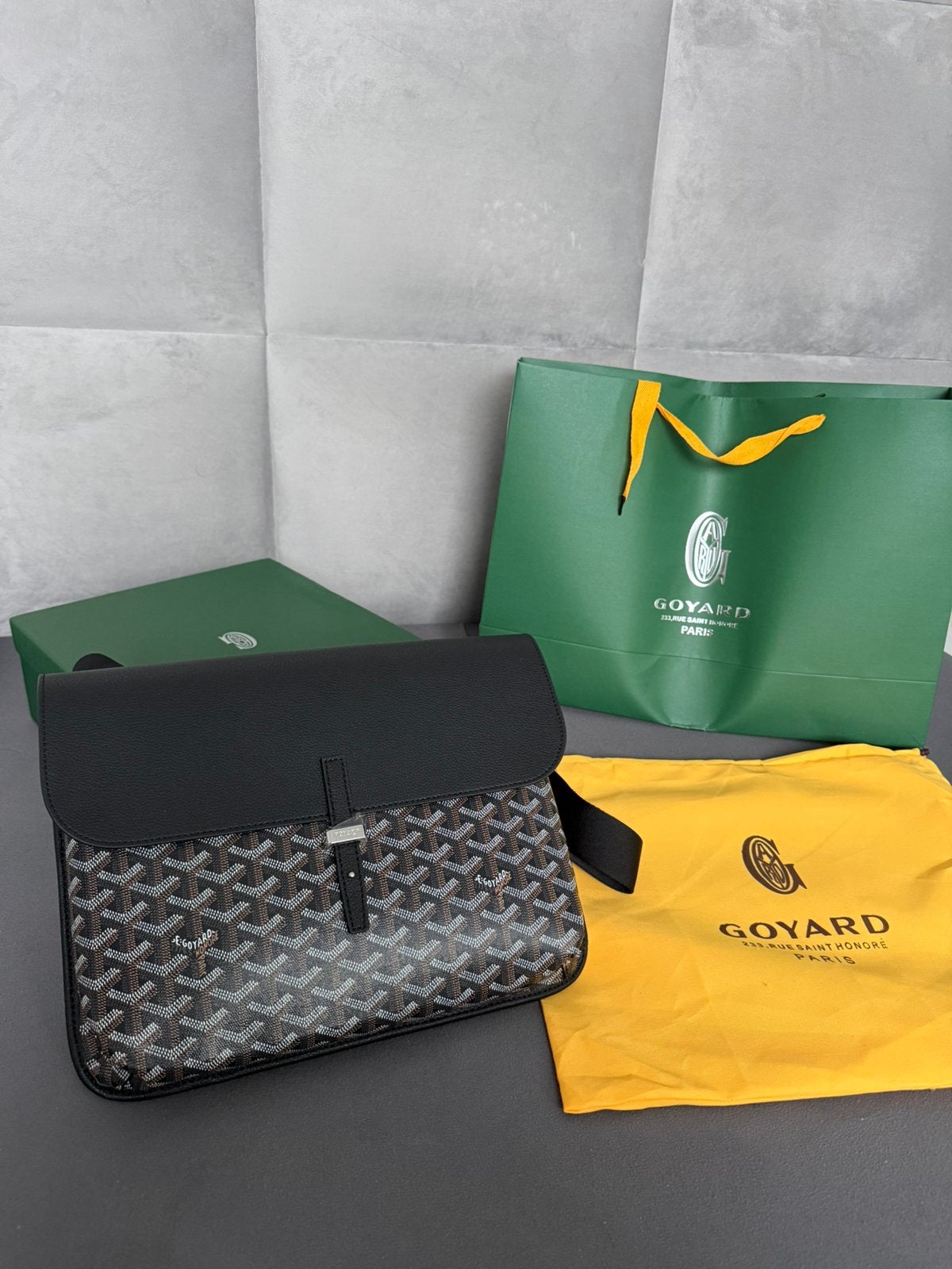 Goyard coursier bag, Ophalen of Verzenden, Zo goed als nieuw, Zwart, Overige merken