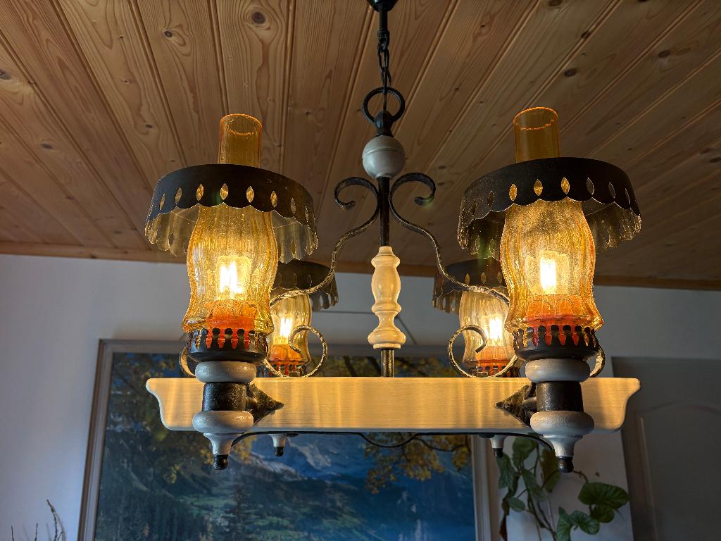 Diversen retro lampen, Ophalen, Gebruikt, Glas