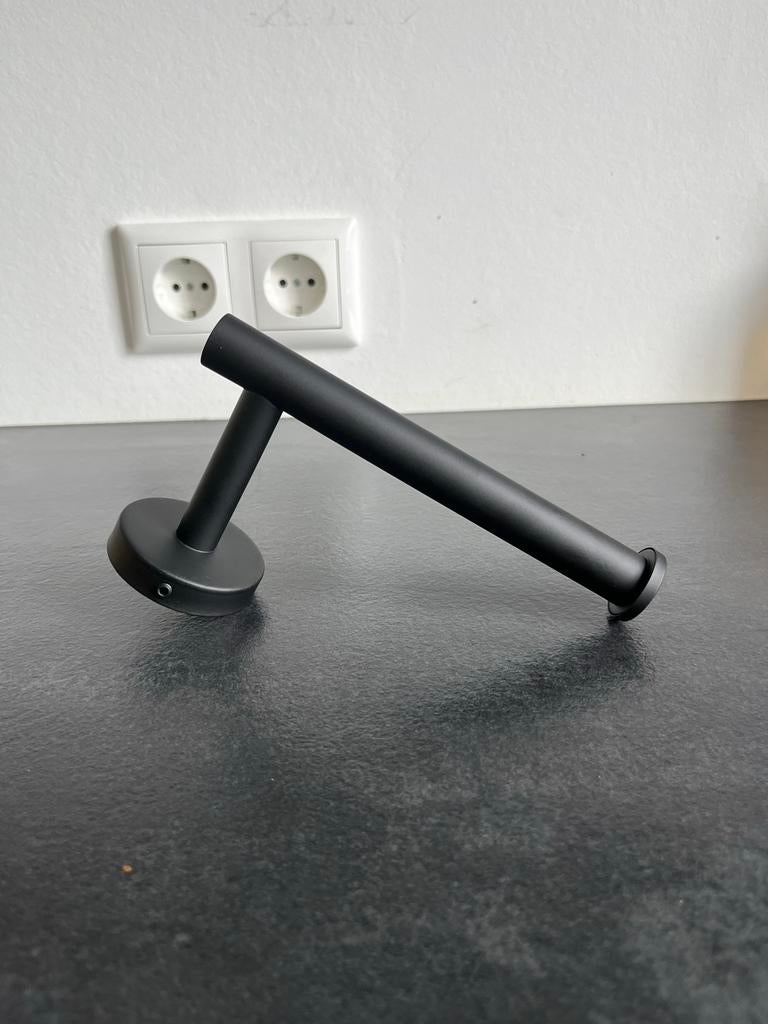 WC Rolhouder - Zwart (2x), Ophalen of Verzenden