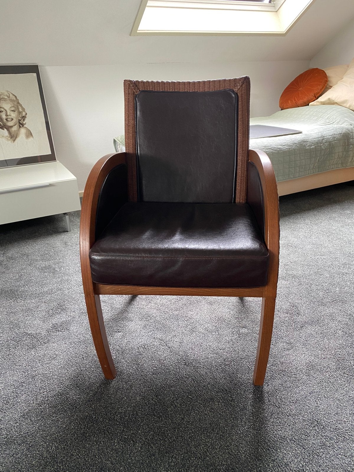 Lloyd Loom stoel, Huis en Inrichting, Fauteuils, Zo goed als nieuw, 50 tot 75 cm, 75 tot 100 cm, Ophalen
