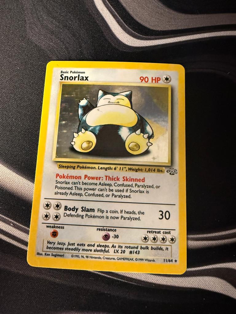 Pokemon Snorlax 11 Jungle holo, Ophalen, Zo goed als nieuw